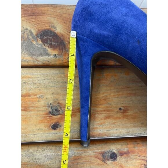 Diane Von Furstenberg Womens Blue Renee‎ Suede Pumps Size 7.5 $298.00 - Picture 10 of 10